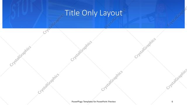 Title Only presentation slide layout