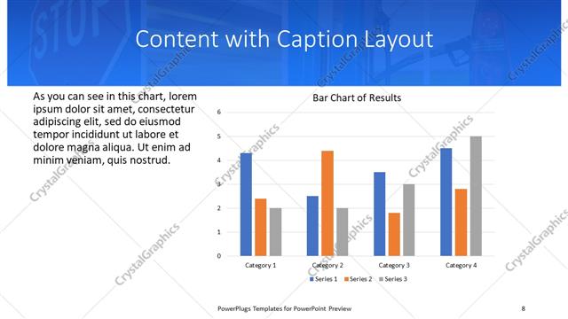 Content with Caption presentation slide layout