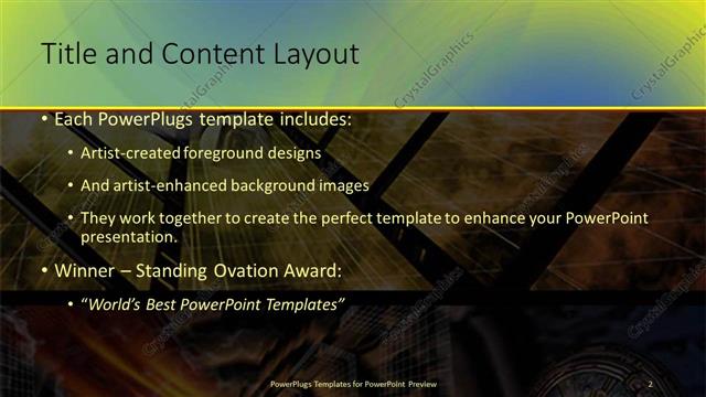 Title and Content presentation slide layout