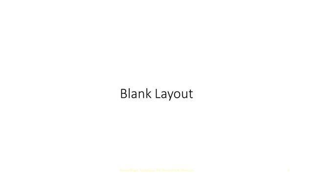 Blank presentation slide layout