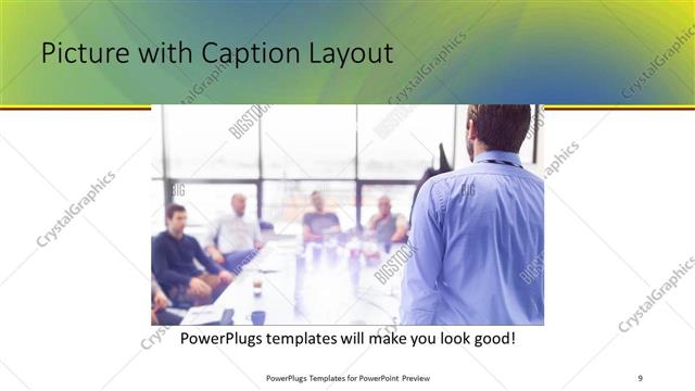 Picture with Caption presentation slide layout