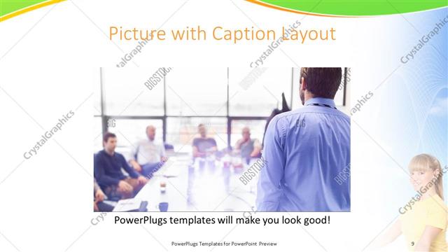 Picture with Caption presentation slide layout