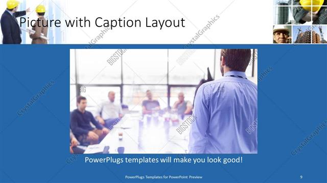 Picture with Caption presentation slide layout