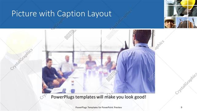 Picture with Caption presentation slide layout