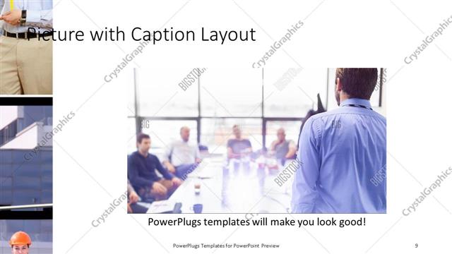 Picture with Caption presentation slide layout