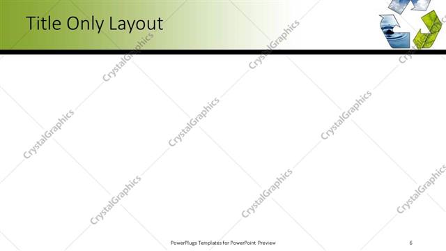 Title Only presentation slide layout