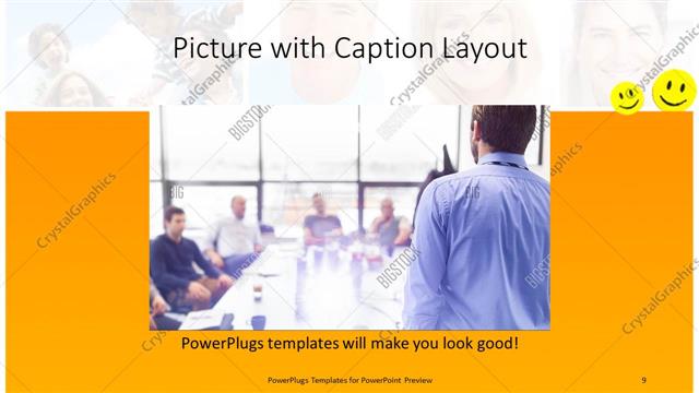 Picture with Caption presentation slide layout