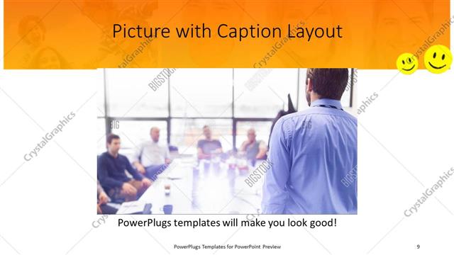 Picture with Caption presentation slide layout