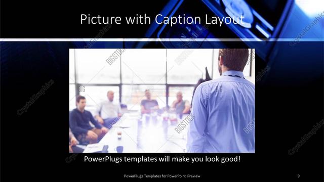 Picture with Caption presentation slide layout