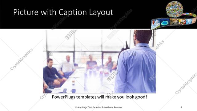Picture with Caption presentation slide layout