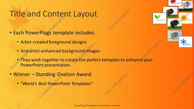 Title and Content presentation slide layout