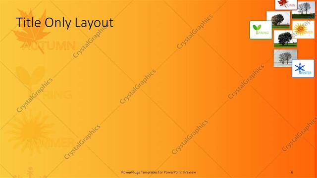 Title Only presentation slide layout