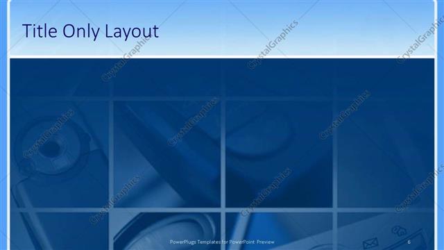 Title Only presentation slide layout