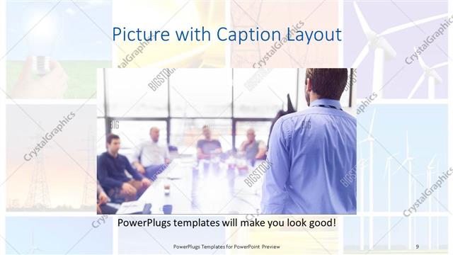 Picture with Caption presentation slide layout