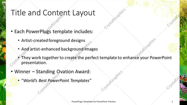Title and Content presentation slide layout
