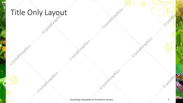 Title Only presentation slide layout