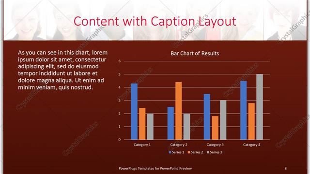 Content with Caption presentation slide layout