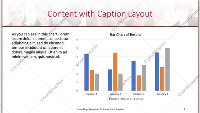 Content with Caption presentation slide layout