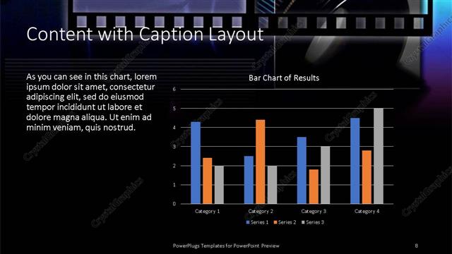 Content with Caption presentation slide layout