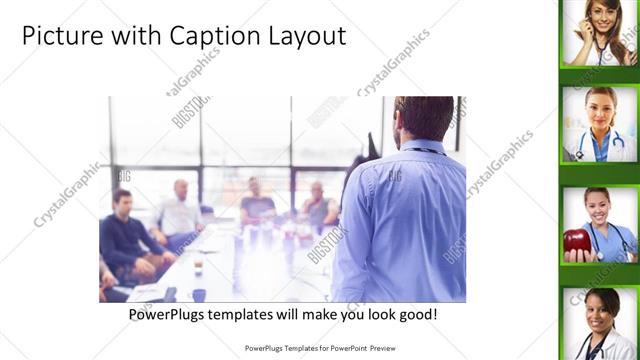 Picture with Caption presentation slide layout