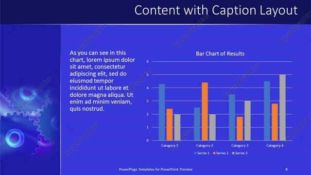 Content with Caption presentation slide layout