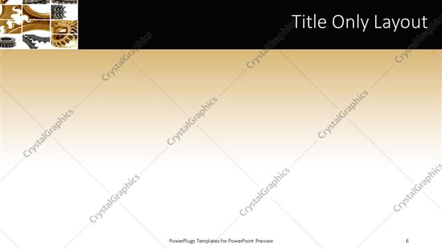 Title Only presentation slide layout