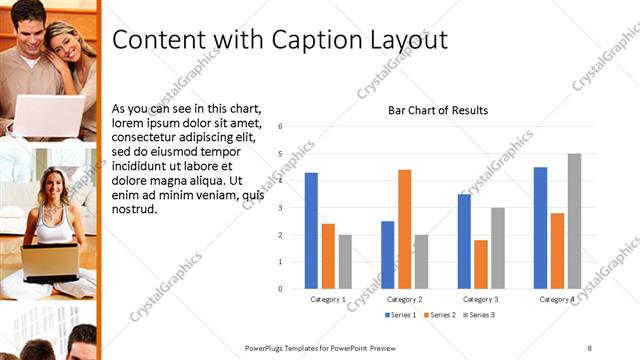 Content with Caption presentation slide layout