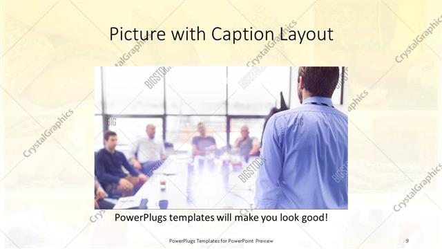 Picture with Caption presentation slide layout