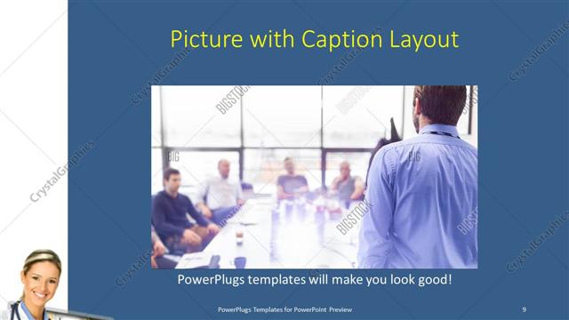 Picture with Caption presentation slide layout