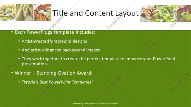Title and Content presentation slide layout