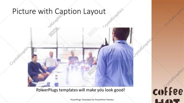 Picture with Caption presentation slide layout