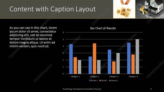 Content with Caption presentation slide layout