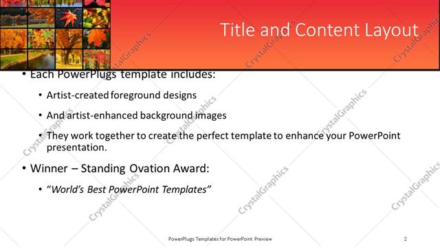Title and Content presentation slide layout