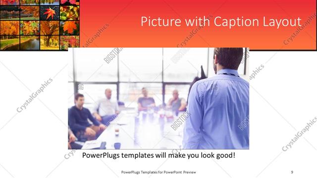 Picture with Caption presentation slide layout