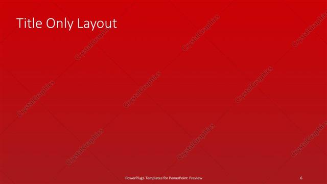 Title Only presentation slide layout