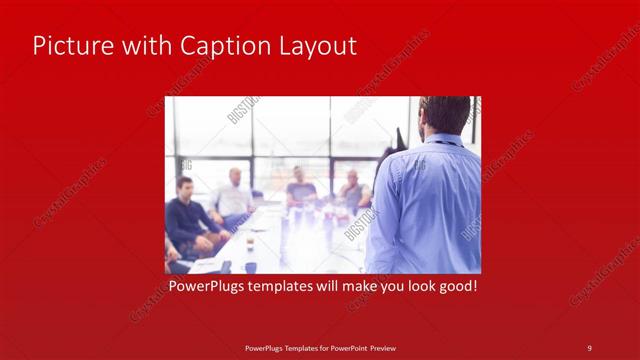 Picture with Caption presentation slide layout