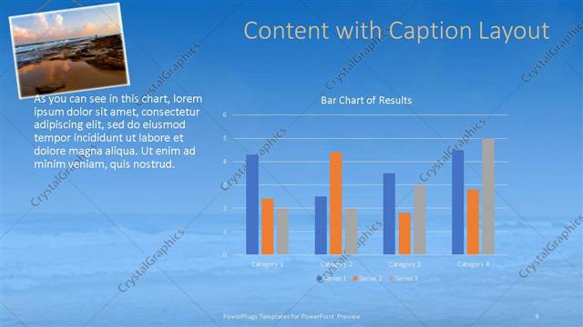 Content with Caption presentation slide layout