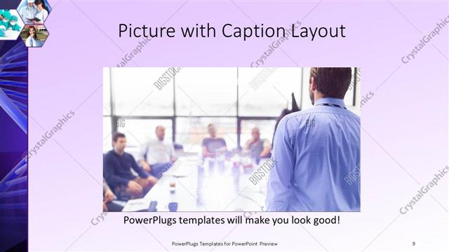 Picture with Caption presentation slide layout