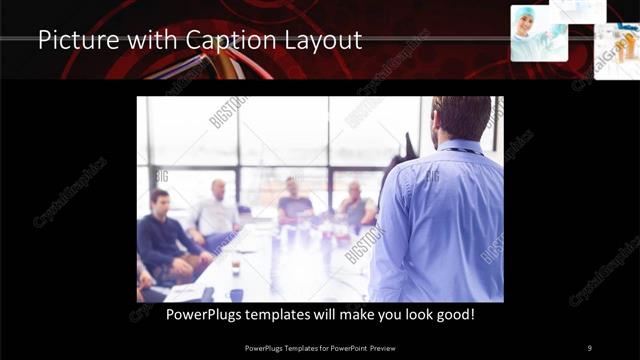Picture with Caption presentation slide layout