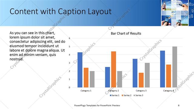 Content with Caption presentation slide layout