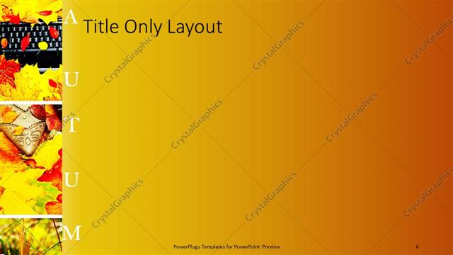 Title Only presentation slide layout