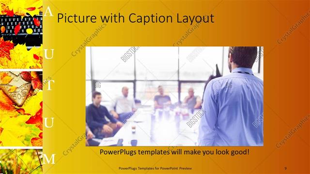 Picture with Caption presentation slide layout