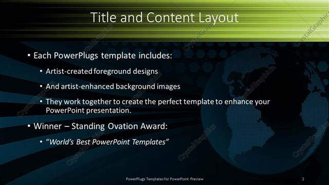 Title and Content presentation slide layout