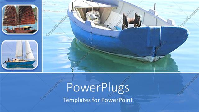  Presentation with calm - Collage of recreational boats on calm waters