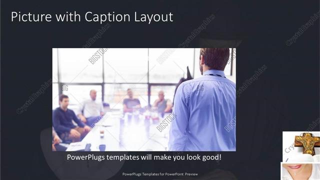 Picture with Caption presentation slide layout