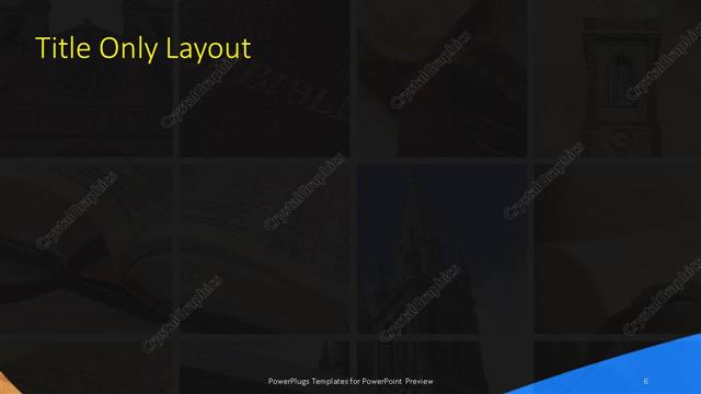 Title Only presentation slide layout