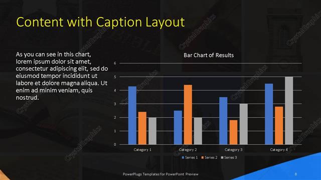 Content with Caption presentation slide layout