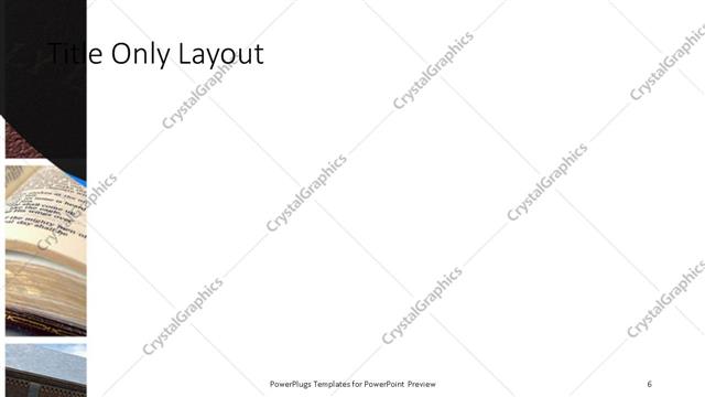 Title Only presentation slide layout