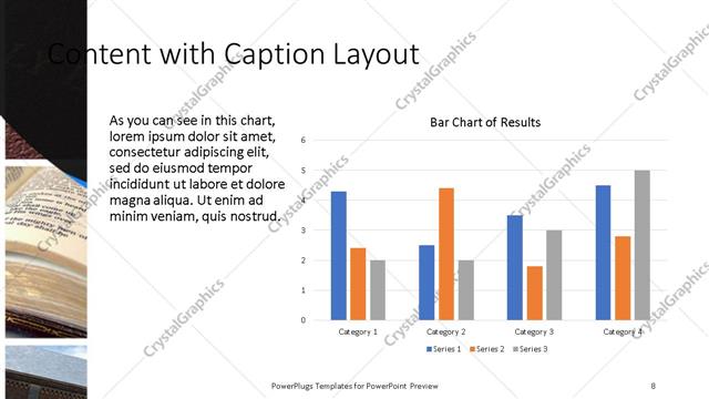 Content with Caption presentation slide layout