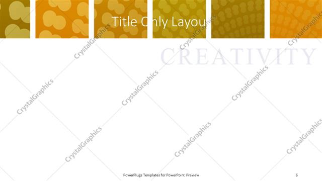 Title Only presentation slide layout